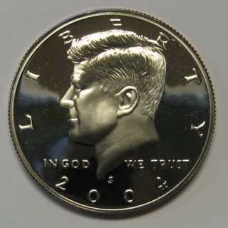 2004 - S Clad Proof John F Kennedy Half Dollar Flashy Gem Examples Dutch