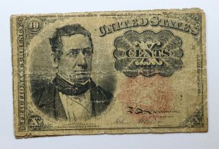 Fifth Issue Series Of 1874/1875 10 Cents Fr 1265 Fractional Currency