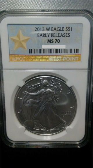 2013 W Eagle S$1 Early Release Ms70 Ngc West Point