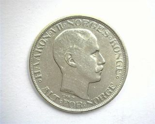 Norway 1918 Silver 50 Ore Choice Uncirculated