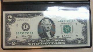 United States Monetary Exchange Uncultivated $2 Bill In Black Case Sa1 (5)