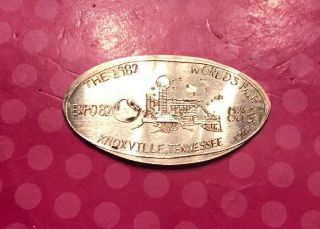 World’s Fair 1982 Knoxville,  Tennessee Expo ‘82 Elongated Pressed Penny Copper