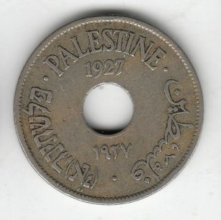 Palestine 10 Mils 1927 Nickle 211d By Coinmountain