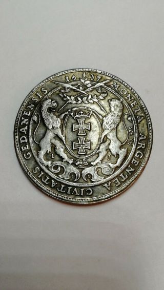 Coin,  Thaler 1637 Vladislav 4 Poland. 2