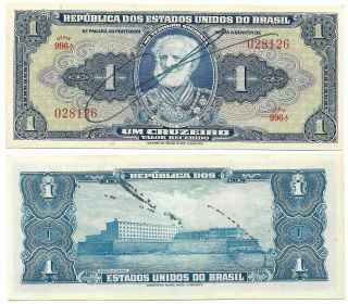 Brazil Note 1 Cruzeiro (1944) P 132 Xf