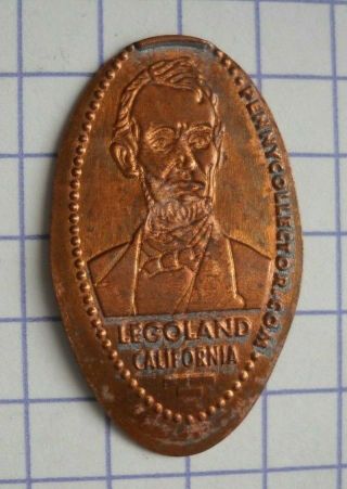 Legoland Elongated Penny California Usa Cent Abe Lincoln Souvenir Coin