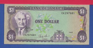 Jamaica 1 Dollar P - 68ab (1.  9.  87) Unc
