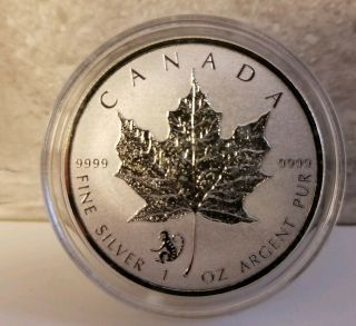 2016 Canada 1 Oz Silver Maple Leaf Coin Monkey Privy Reverse Proof Canadian Bu