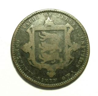 1886 Jersey 1/26 Shilling w/ Ornate Shield - Queen Victoria KM 4 2