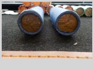 Wheat Penny Shot Gun Roll Of 50 In Rare Blue Bank Wrap With No Marks - Last Roll