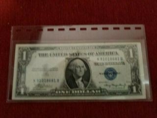 1935a $1 Silver Certificate K - B Block Blue Seal