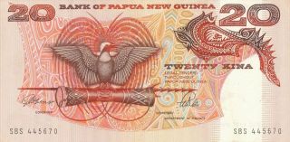 Bank Of Papua Guinea Papua Guinea 20 Kina Choice U