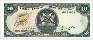 Trinidad And Tobago 10 Dollars 1985 Unc