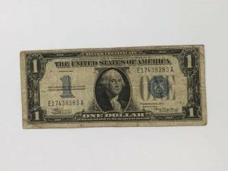 1934 One Dollar Silver Certificate Funny Back Note