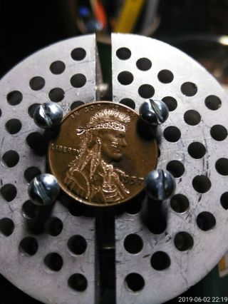 Hobo Nickel.  Hand Carved Coins By J.  T.  1957 wheat penny 3