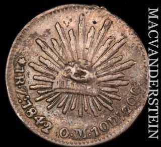 Mexico (first Republic) : 1842 - Zs;om One Real - Semi - Key Better Date Nr121
