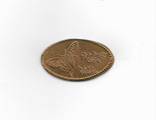 Rainforest Cafe Las Vegas Butterfly Elongated Penny One Cent Coin Token
