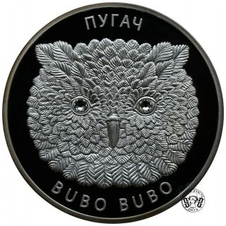 Belarus: 20 Roubles 2010 Eagle Owl.  Proof