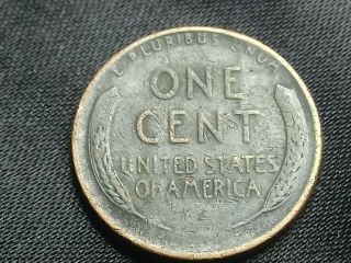 1944 S Wheat Penny DIE ERROR BLACK GREAT COIN 2