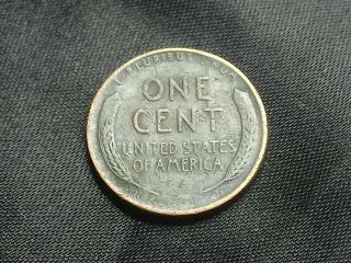 1944 S Wheat Penny DIE ERROR BLACK GREAT COIN 3
