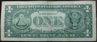 low serial number U.  S.  one dollar bill 2