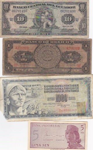 7 1920 2001 Circulated Notes From All Over