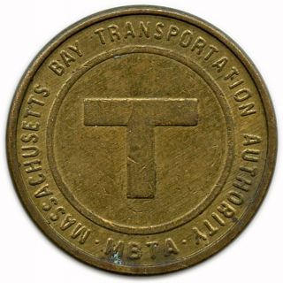 Boston,  Massachusetts Bay Transportation Authority Mbta Ma Transit Token