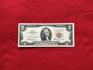 Fr - 1514 1963 A Series $2 Two Dollar Red Seal Us Legal Tender Note Very Fine,