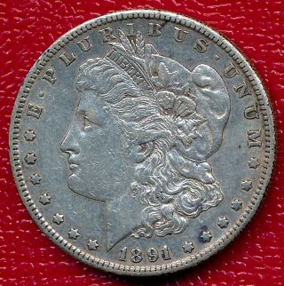 1891 - S Morgan Silver Dollar Choice Extremely Fine