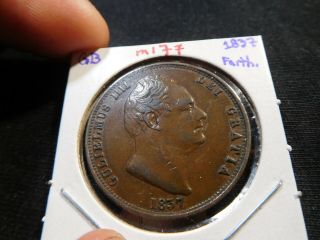 M177 Great Britain 1837 1/2 Penny Au