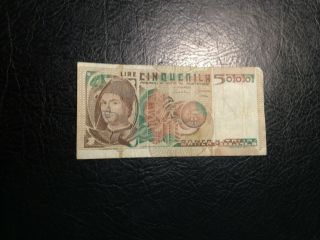 Italy Banknote 5000 Lire 1982