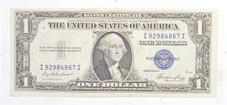 Crisp - 1935 - E United States Dollar Currency $1.  00 Silver Certificate 346