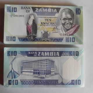 Zambia - 10 Kwacha 1980 - 1988 Unc Pick 26d Lemberg - Zp