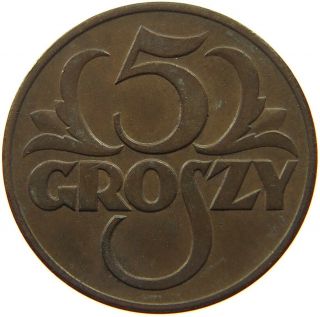 Poland 5 Groszy 1939 S2 365