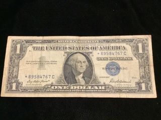 Two 1957 $1 Silver Certificates Blue Seals