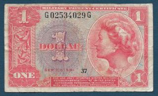 United States Us 1 Dollar Mpc Series 591,  Vf