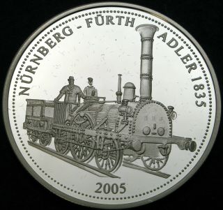 Togo 1000 Francs 2005 Proof - Silver - German Railroad Adler 1835 - 3472 ¤
