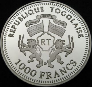 TOGO 1000 Francs 2005 Proof - Silver - German Railroad Adler 1835 - 3472 ¤ 2
