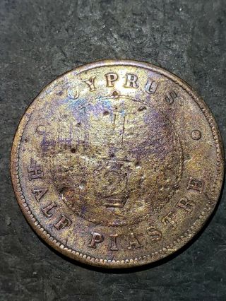 Cyprus 1890 Half Piastre Metal Detecting Finds 2