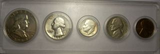 1952 Us Set 3 Silver 90 Coins 5 Total Birth Year Anniversary Set