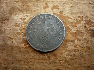 5 Reichspfennig 1941 E Third Reich German Coin Castorstefan