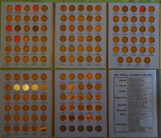 Set Of Lincoln Wheat Cents (1909 - 1960)