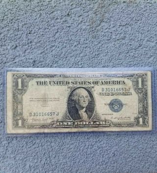 1935 - G $1 No Motto Silver Certificate " Missing In God We Trust " S D31016657j