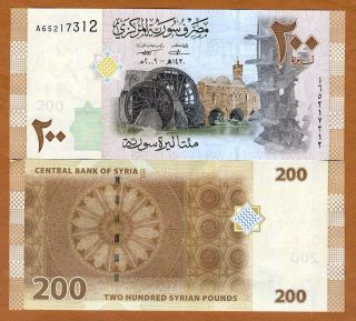 Syria,  200 Pounds,  2009 (2010),  P - 114,  Unc
