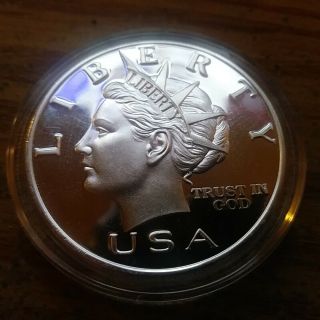 Norfed Scarce 1999 Liberty $10 Proof Pure Silver 1 Oz - S/h - Beauty