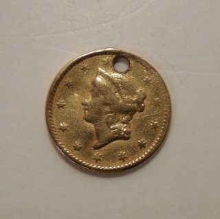 1849 - Liberty Head Gold Dollar - $1 - Type 1 - U.  S.  Gold Piece - U.  S.  Gold Coin