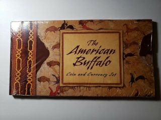 2001 American Buffalo Coin And Currency Set Commemorative Silver Dollar