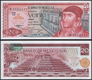 Mexico P 64 D - 20 Pesos 1977 - Unc