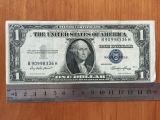 Us $1.  00 One Dollar Silver Certificate - Series 1935 E - P 416d2e.  - Solid Vf