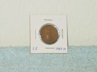 Philippines 1940 M - 1 One Centavo Bronze Coin - Circulated